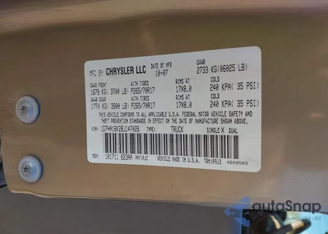 2008 Dodge Ram 1500 St/Sxt from USA, damaged, VIN 1D7HA16K28J147026